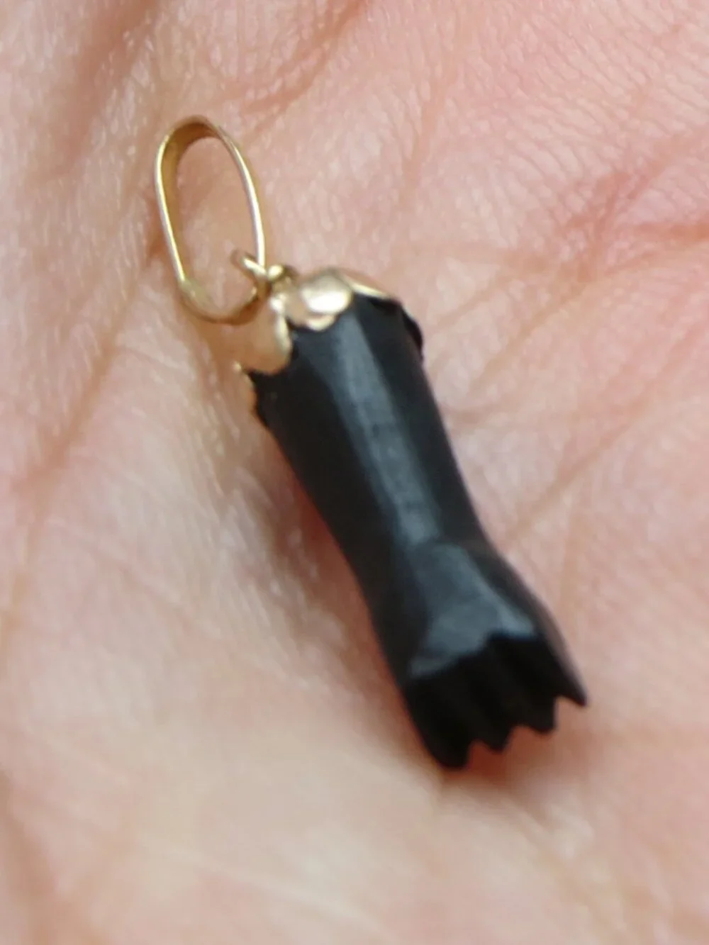 14k Coral Asabachi protection Evil eye  Pendent